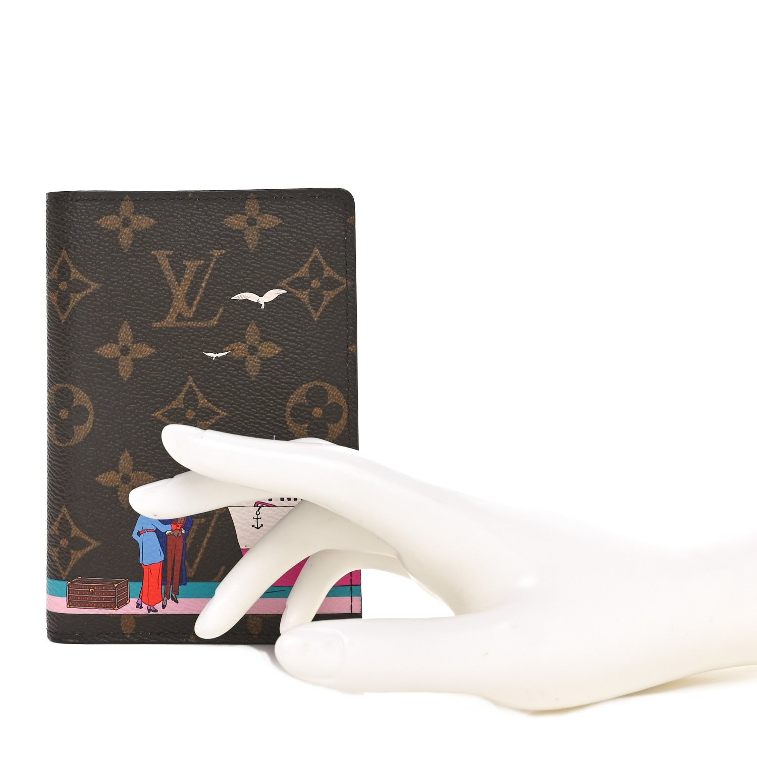 Louis Vuitton Monogram 2016 Christmas Animation Passport Cover Rose Ballerine 2 of 7