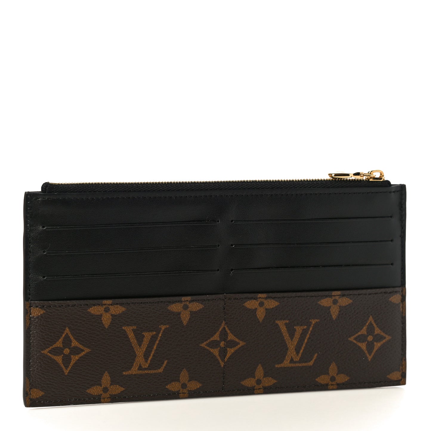 Monogram Slim Purse Black