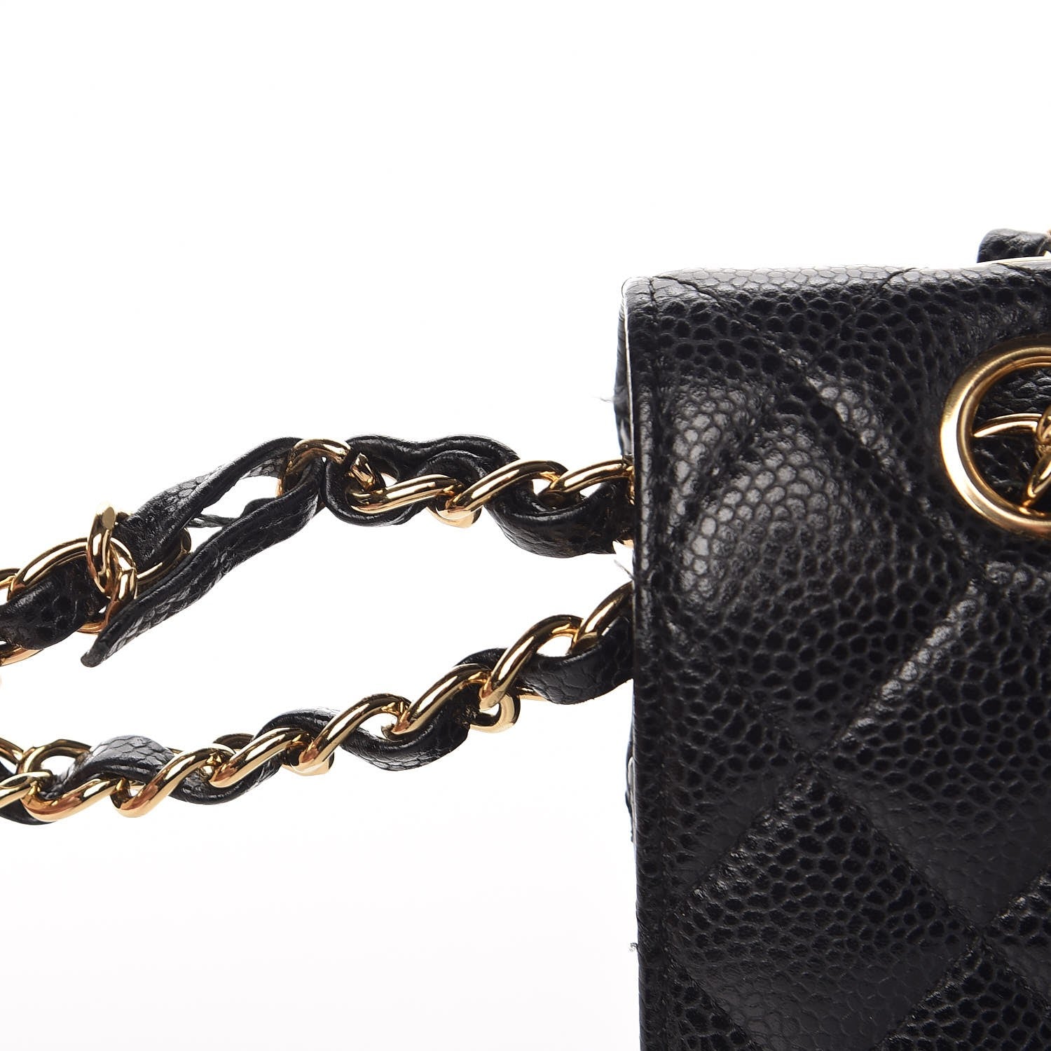 Chanel Caviar Quilted Medium Double Flap Black 10 of 13