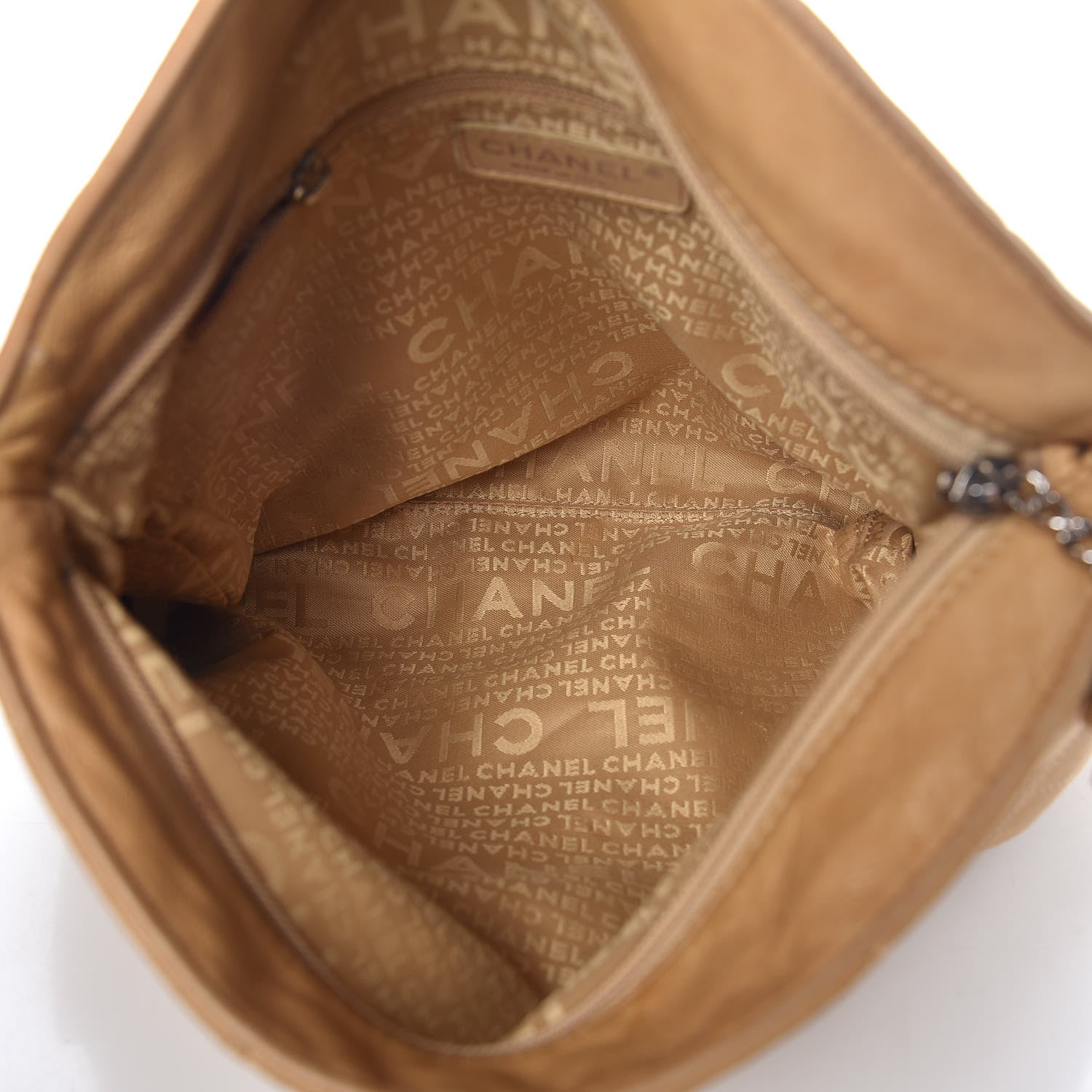 Chanel Lambskin Stitched Medium Ultimate Soft Tote Beige 5 of 15