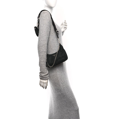 Prada Nylon Re-Edition 2005 Shoulder Bag Black 2 of 12