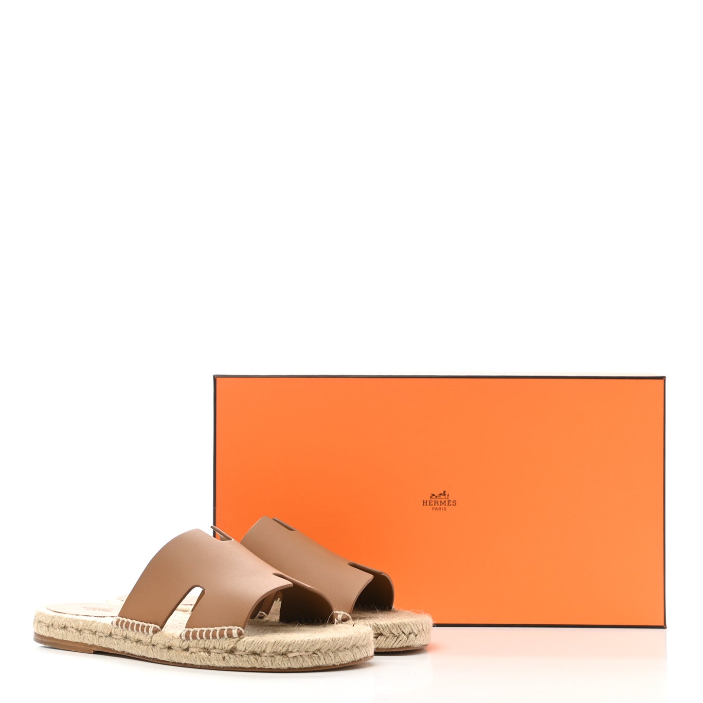 Calfskin Antigua Espadrille Sandals 39 Naturel Safari