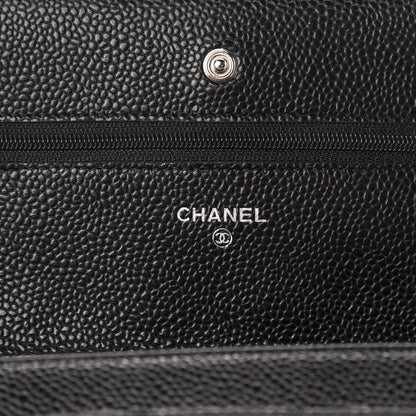 Chanel Caviar Quilted Wallet On Chain WOC Black 8 of 12