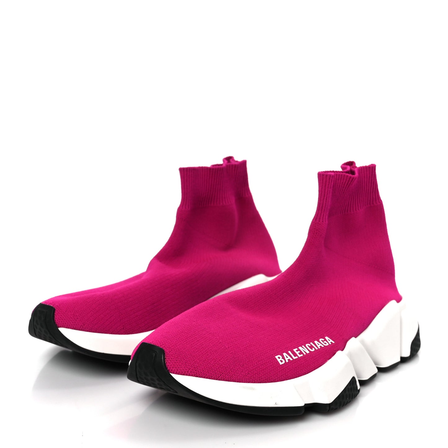 Neoprene Knit Womens Speed Sneakers 36 Fuchsia Pink