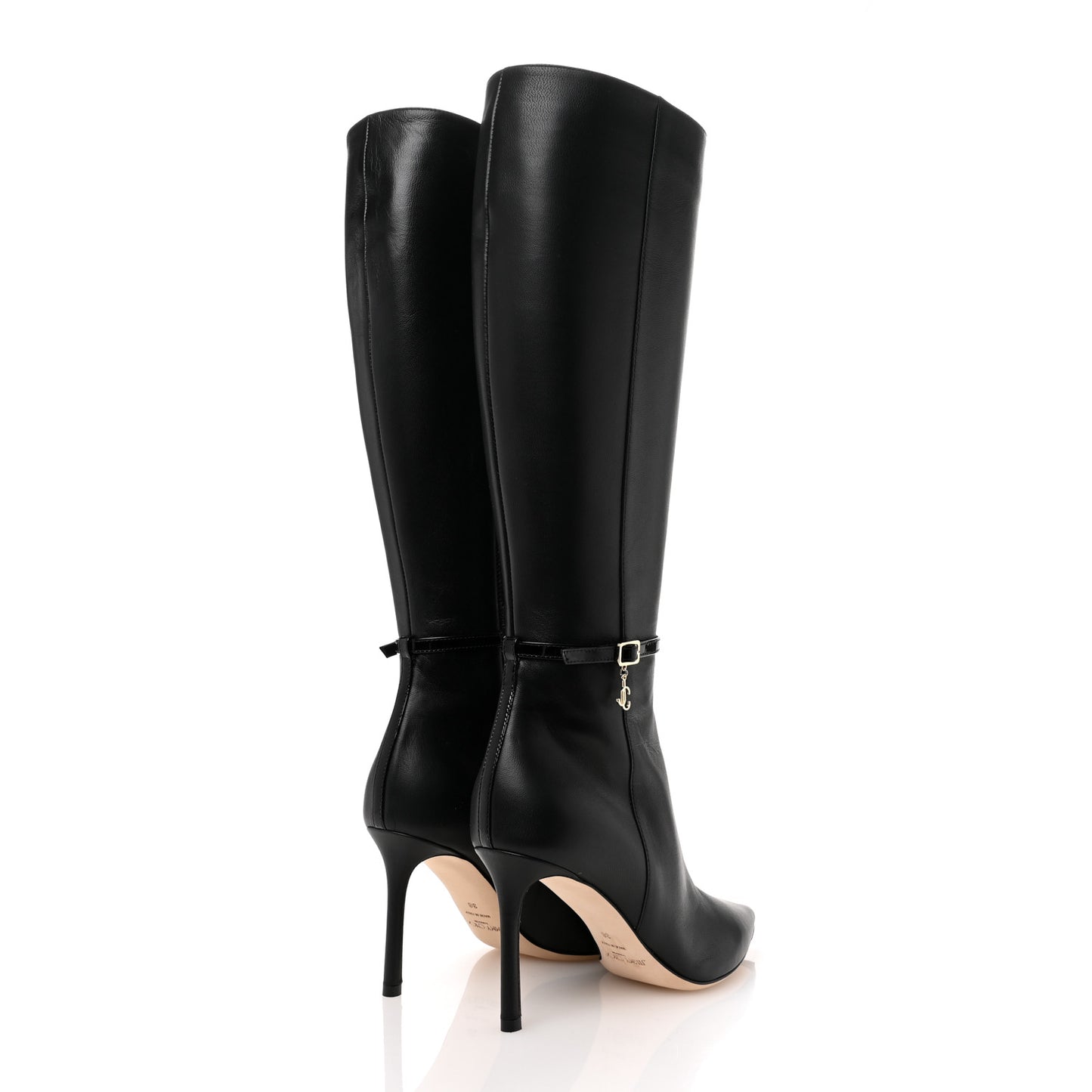 Calfskin Leni KB 85 Knee High Boots 38 Black