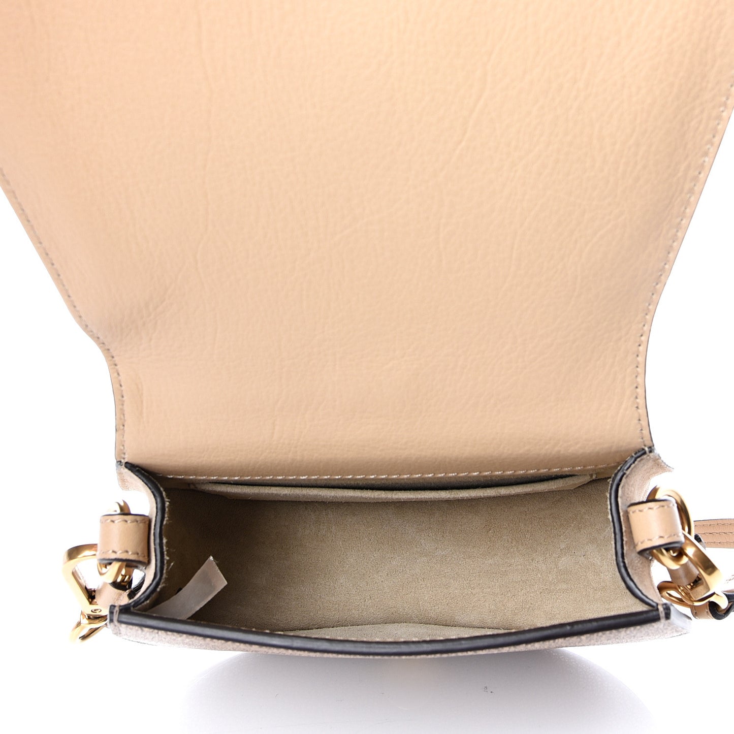 Metallic Calfskin Small Nile Bracelet Bag Gold