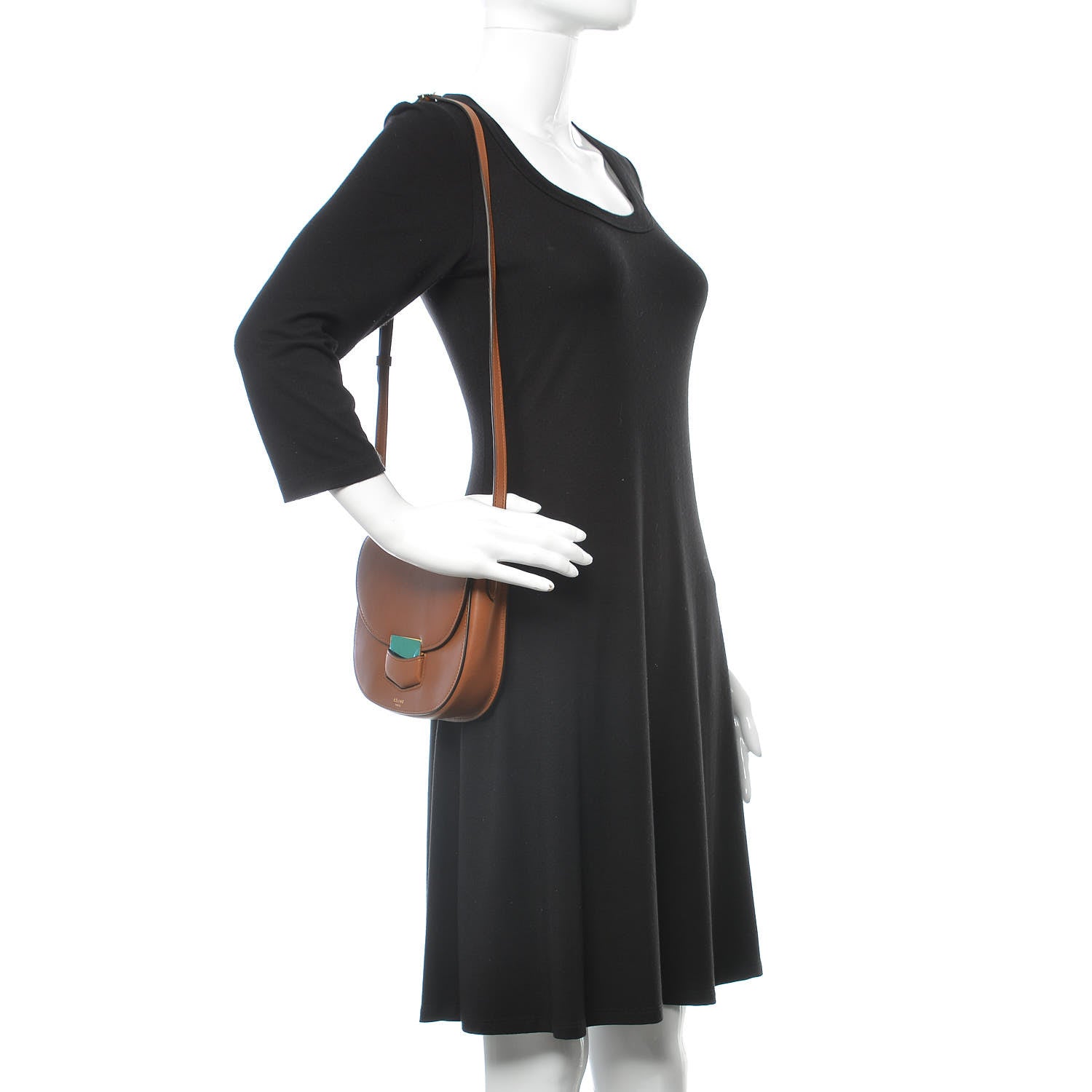 Celine Supersoft Calfskin Small Trotteur Caramel 2 of 12
