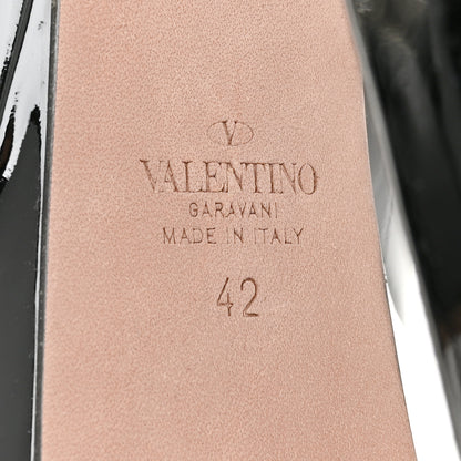 Valentino Garavani Patent Tan-Go 55/155mm Platform Sandals 42 Black 8 of 10