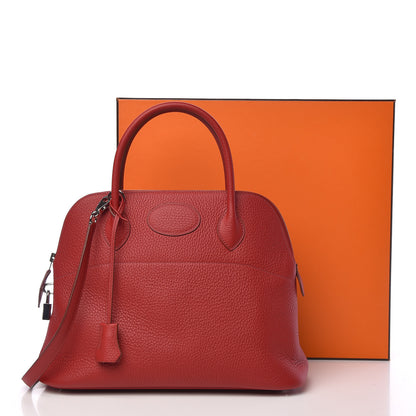 Hermes Taurillon Clemence Bolide 31 Rouge Garance 11 of 11
