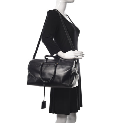 Saint Laurent Calfskin Classic Duffle 12 Black 2 of 18