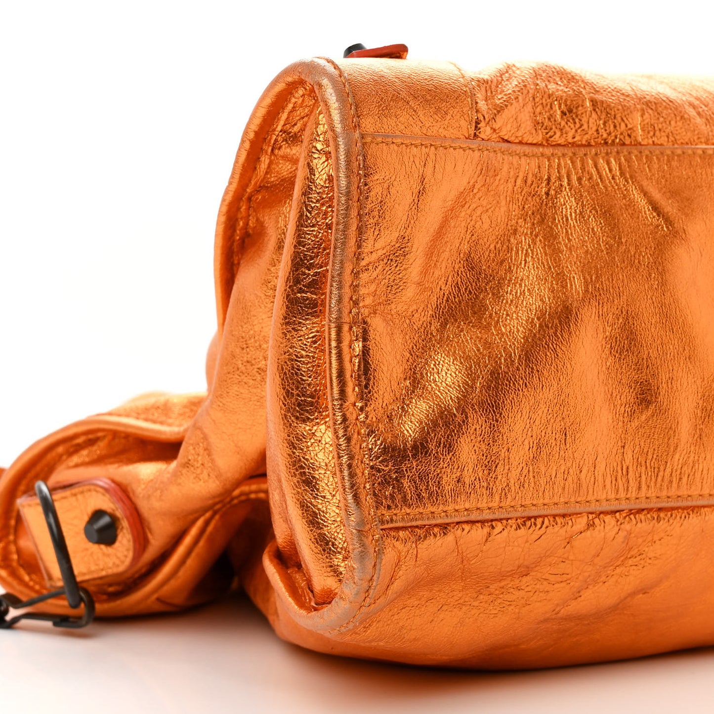 Metallic Agneau Classic Hardware City Orange