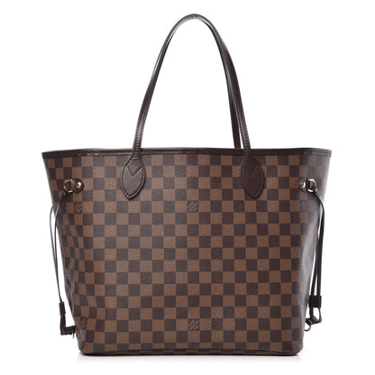 Louis Vuitton Damier Ebene Neo Neverfull MM Rose Ballerine 2 of 13