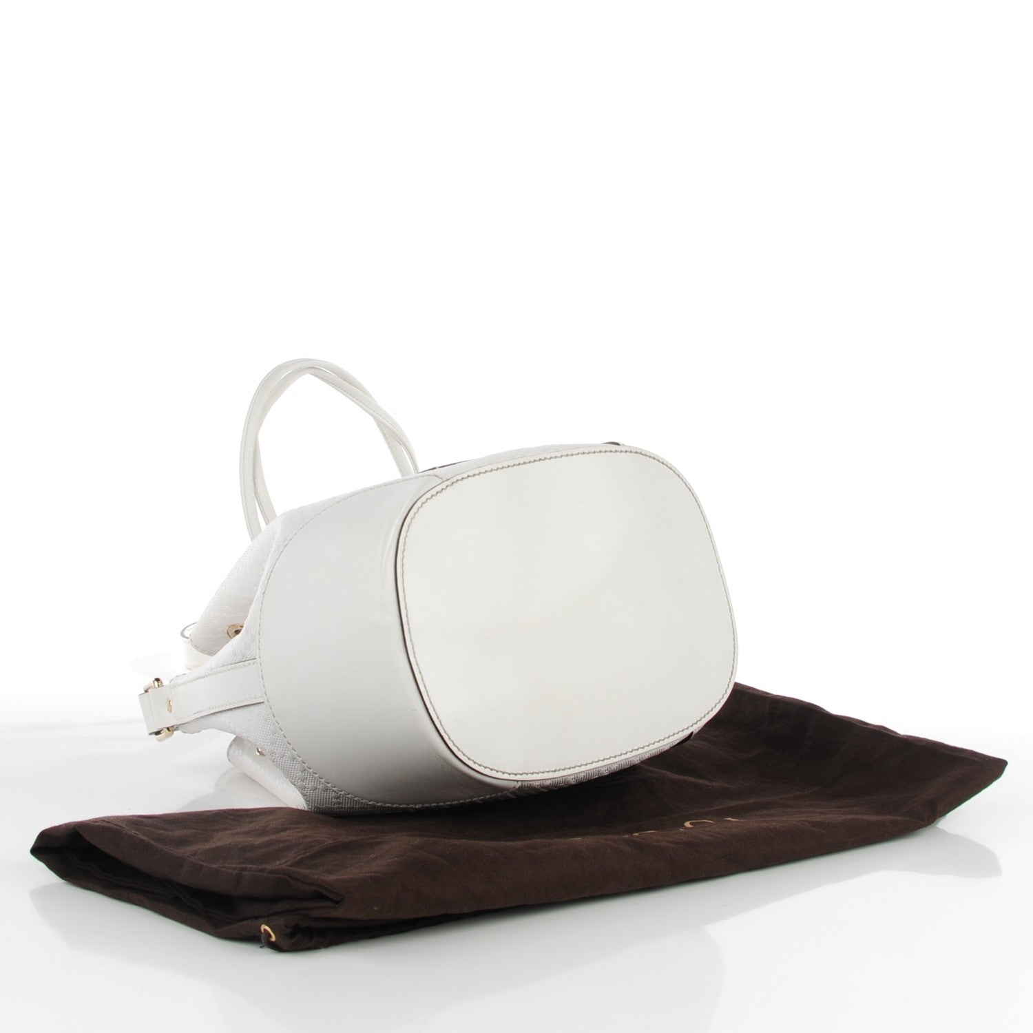 Gucci Hilary Lux Bright Diamante Small Bucket Bag Great White 4 of 7