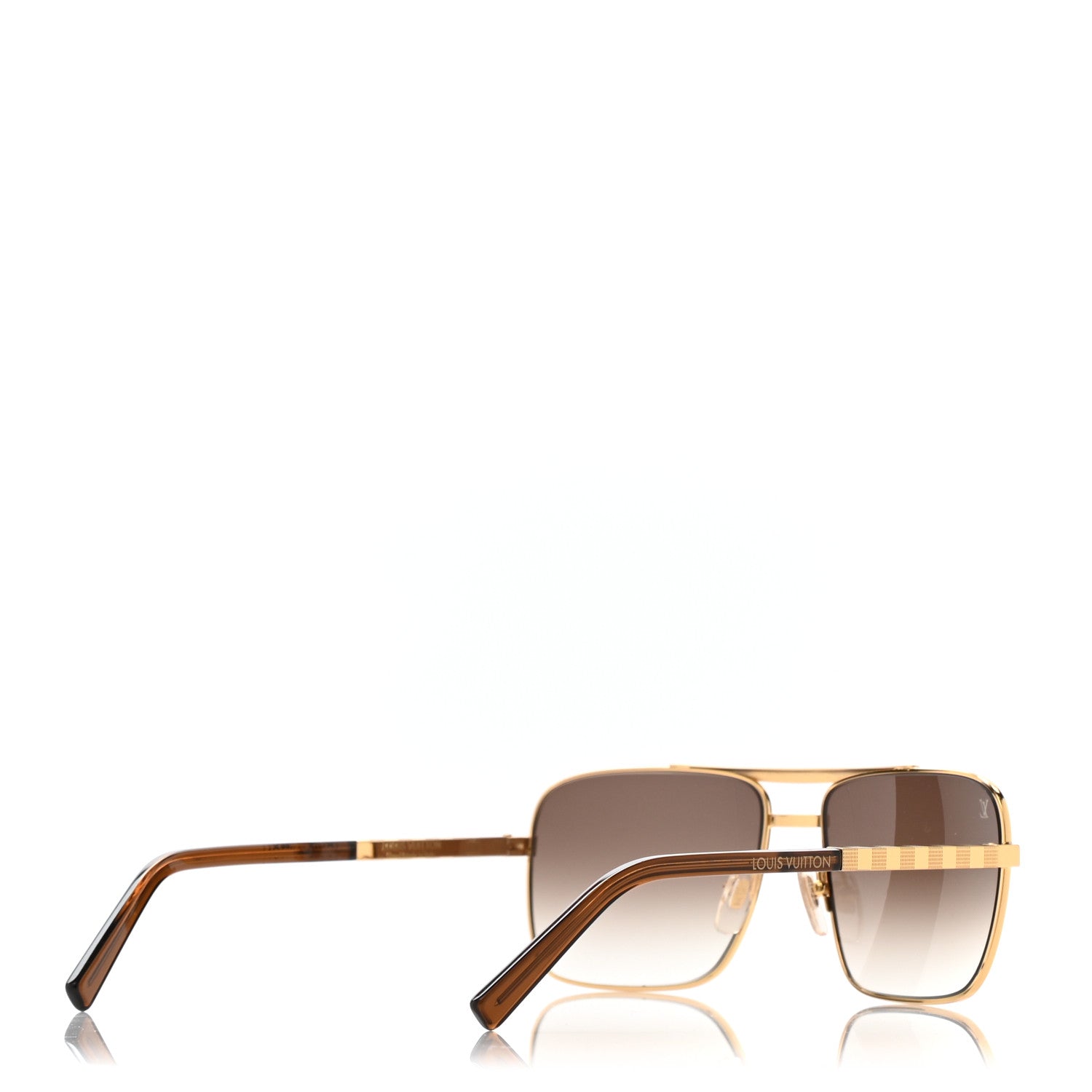 Louis Vuitton Attitude Sunglasses Z0259U Gold 941267 – FASHIONPHILE
