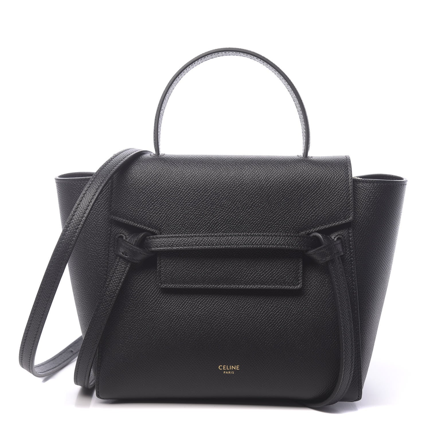 Celine Grained Calfskin Nano Belt Bag Black 1 of 10