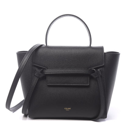 Celine Grained Calfskin Nano Belt Bag Black 1 of 10