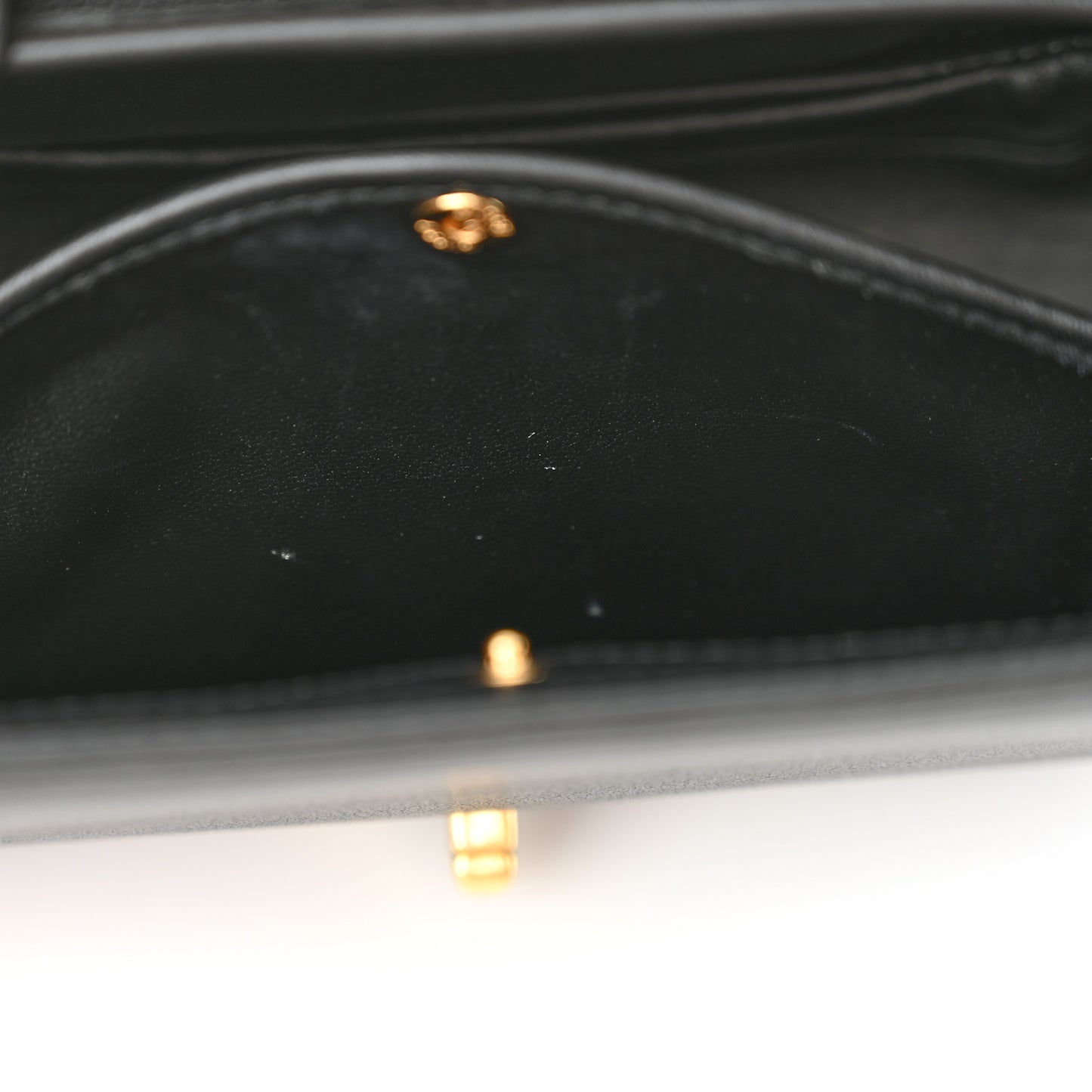 Roxy Calfskin Small Blondie Top Handle Shoulder Flap Bag Black