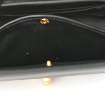 Gucci Roxy Calfskin Small Blondie Top Handle Shoulder Flap Bag Black 11 of 13