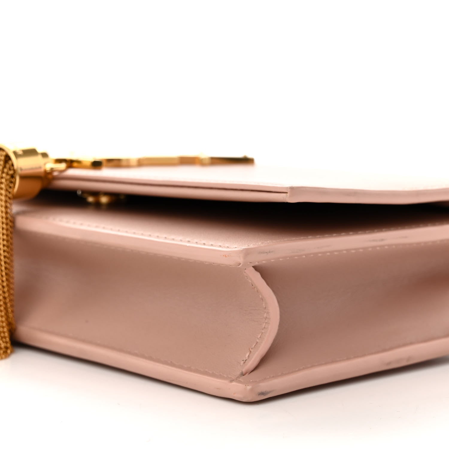 Saint Laurent Smooth Calfskin Classic Monogram Kate Tassel Chain Wallet Pale Pink 9 of 11