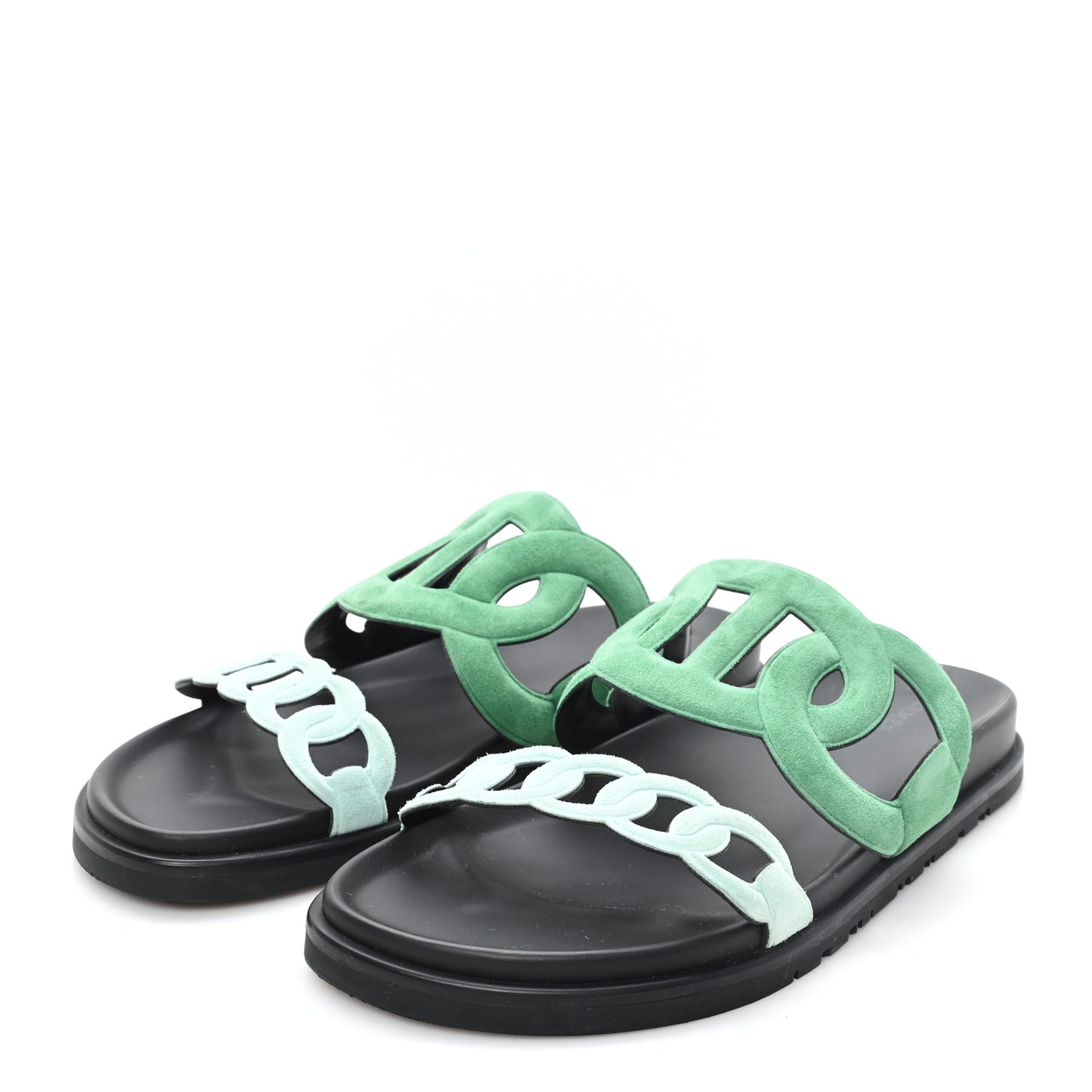 Suede Goatskin Extra Sandals  39 Vert