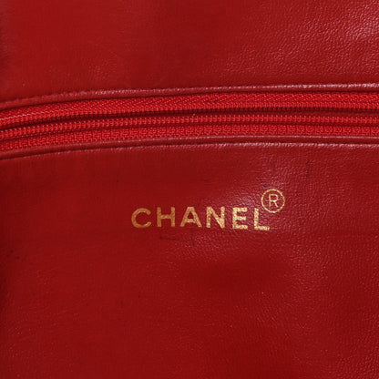 Chanel Caviar Large CC Shoulder Bag Red 6 of 9