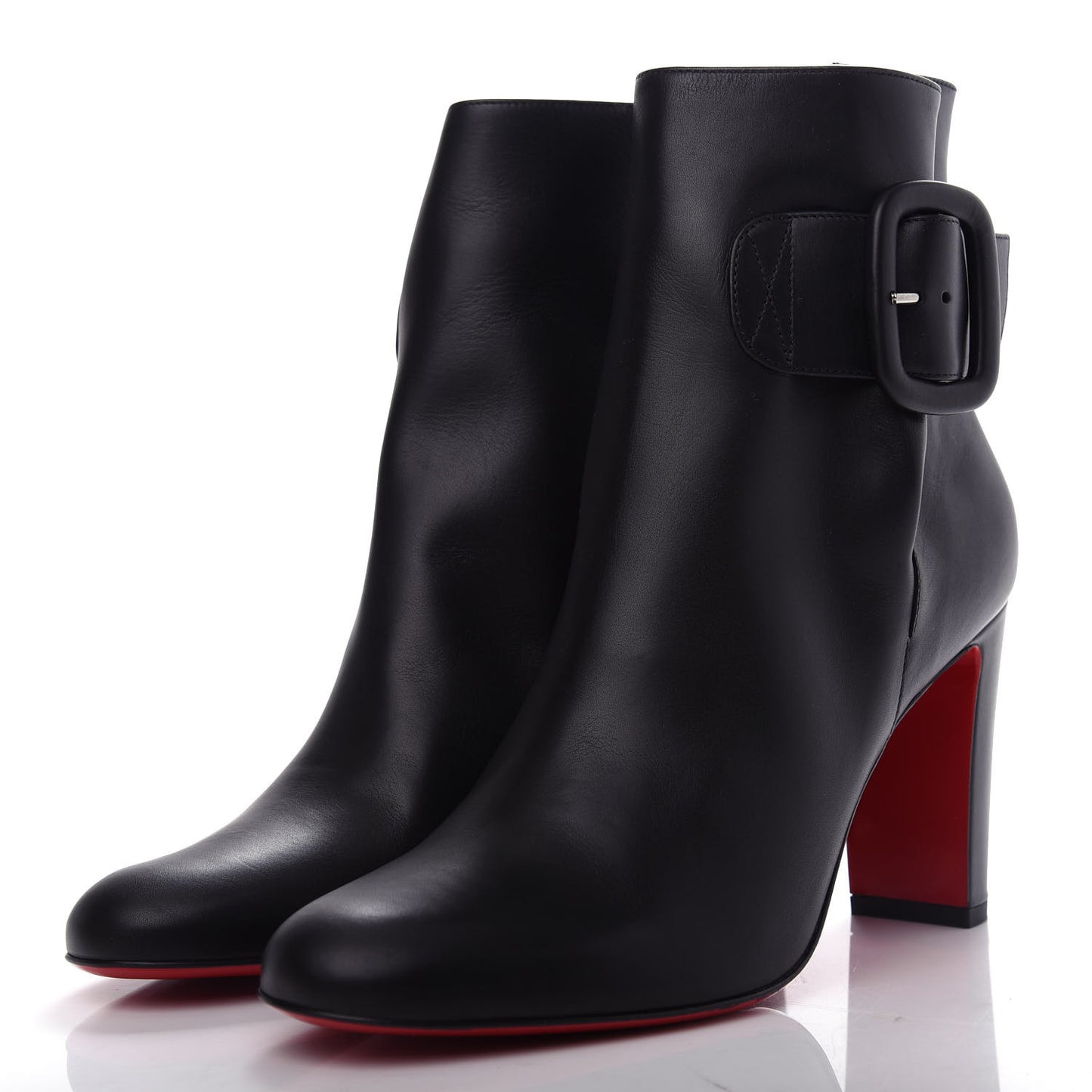 Calfskin Tres Olivia 85 Ankle Boots 40.5 Black