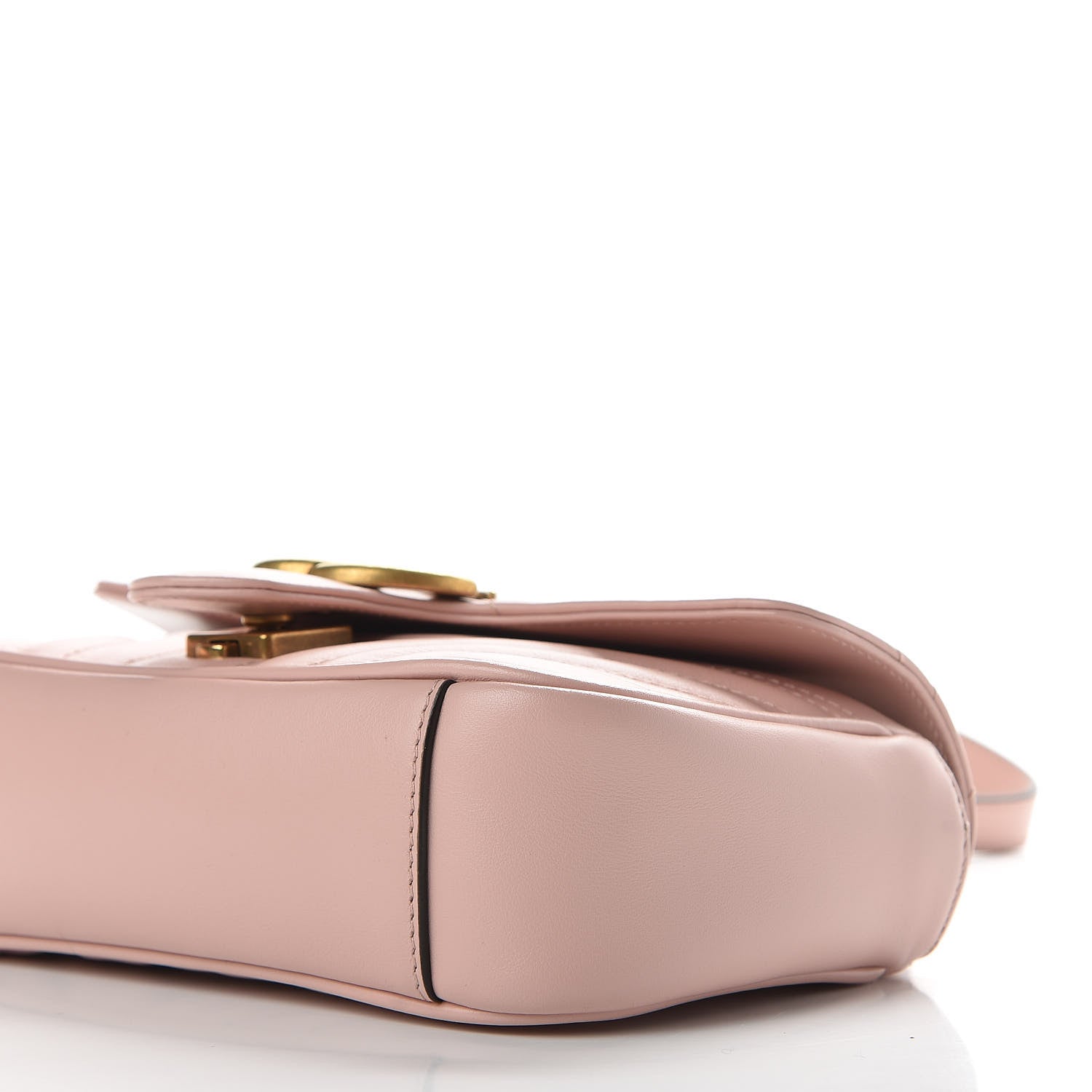 Gucci Calfskin Matelasse Mini GG Marmont Shoulder Bag Perfect Pink 7 of 9