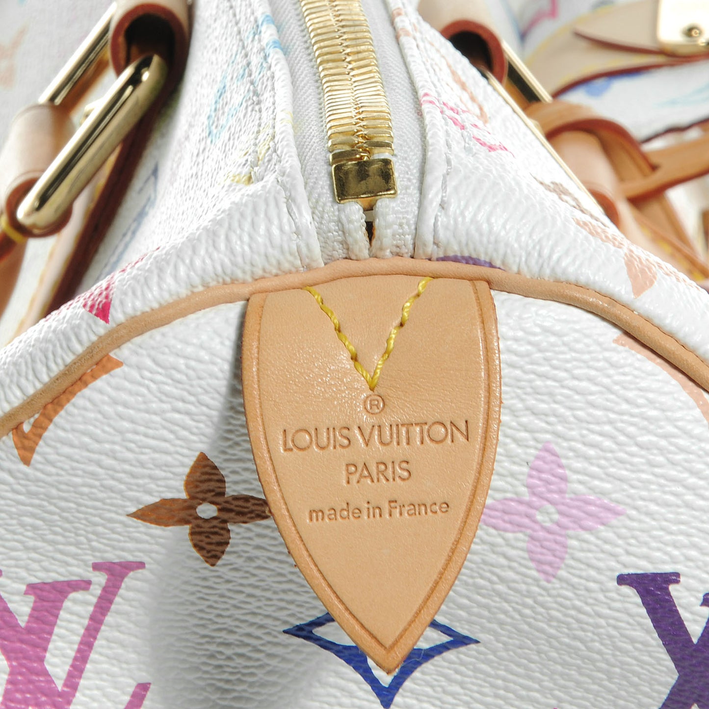 Monogram Multicolor Keepall 45 White