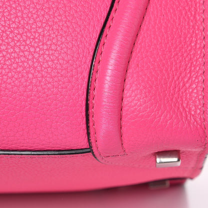 Celine Drummed Calfskin Mini Luggage Fluo Pink 18 of 26