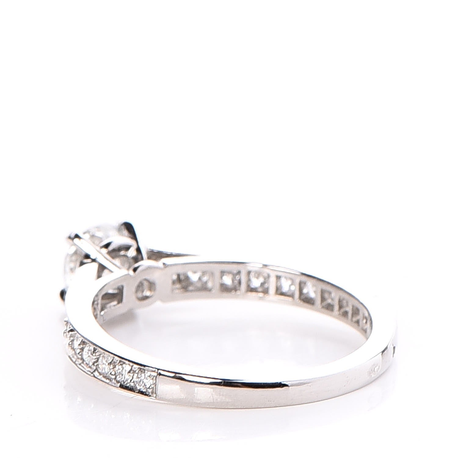 Cartier Platinum .50ct Diamond 1895 Solitaire Engagement Ring 51 5.75 3 of 7