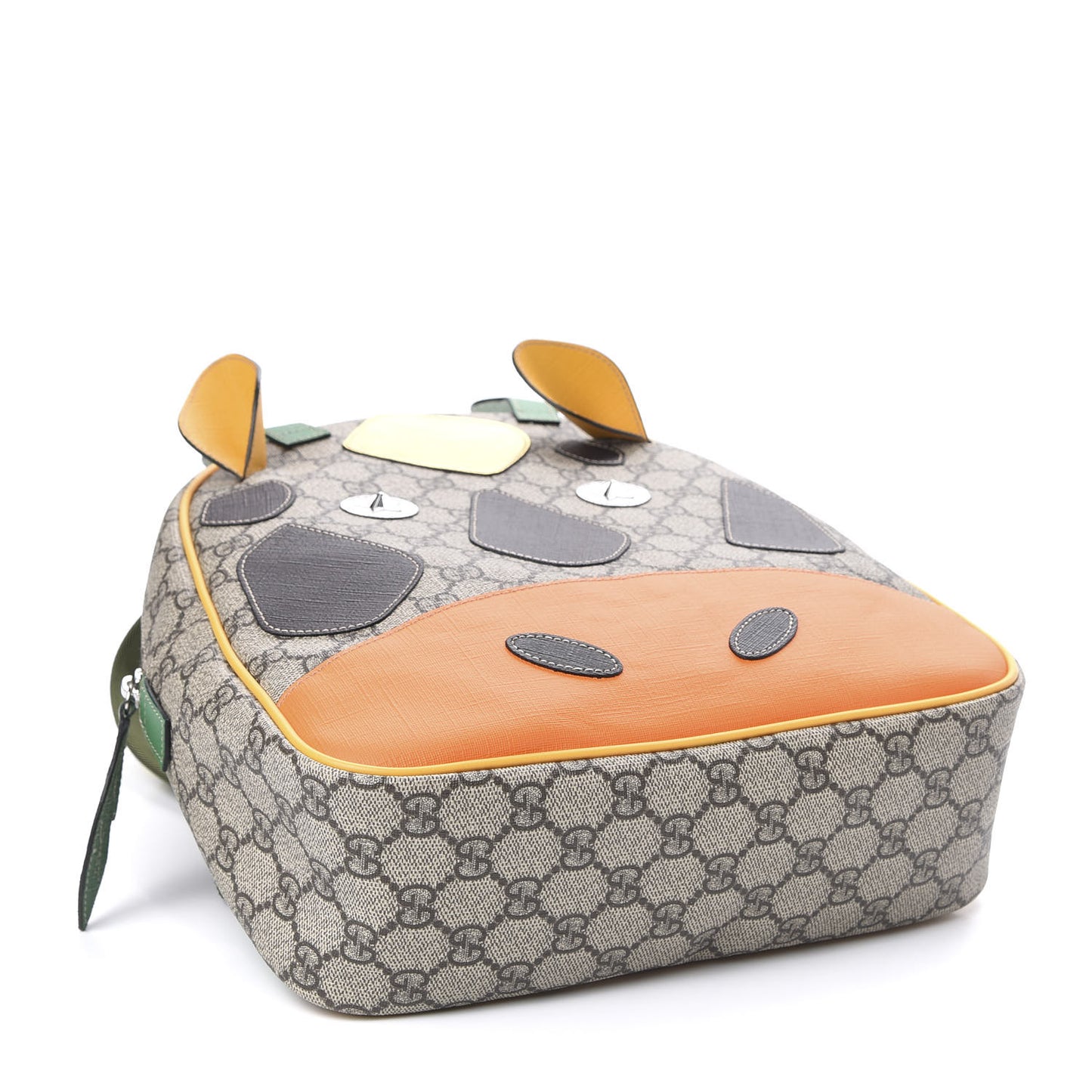 GG Supreme Monogram Kids Giraffe Backpack Ebony Multicolor
