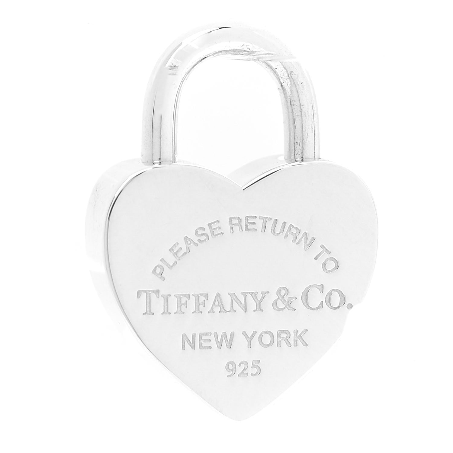 Tiffany Sterling Silver Return to Tiffany Heart Lock Pendant 1 of 4