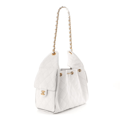 Chanel Caviar Quilted Small Chanel 25 Handbag White White 3 of 11