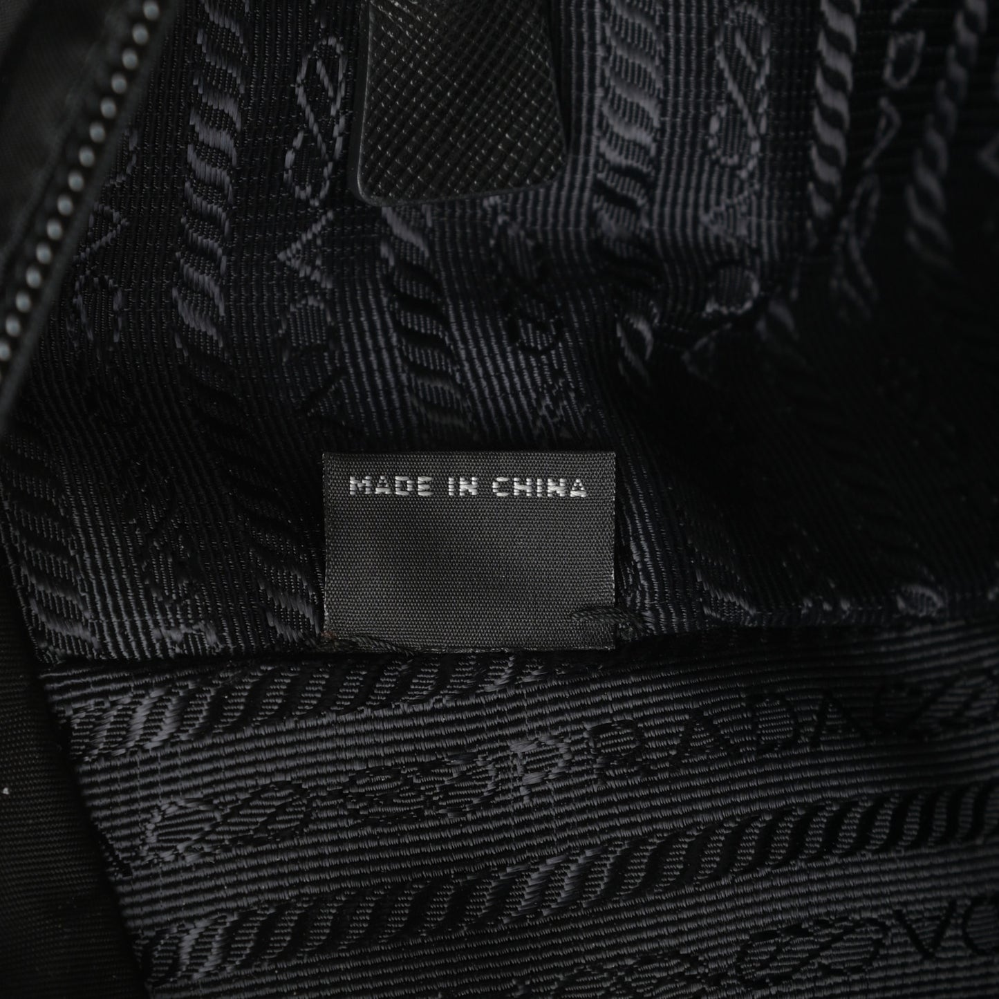 Tessuto Nylon Shopping Tote Black