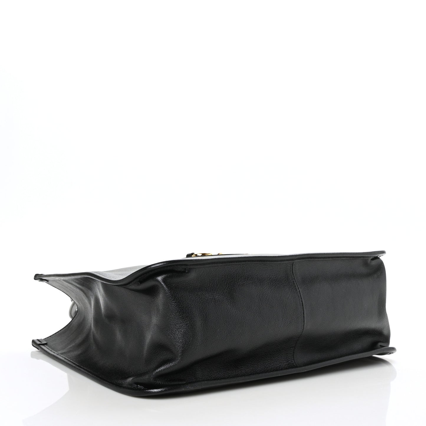 New Sakai Calfskin Lux Horsebit 1955 Tote Bag Black