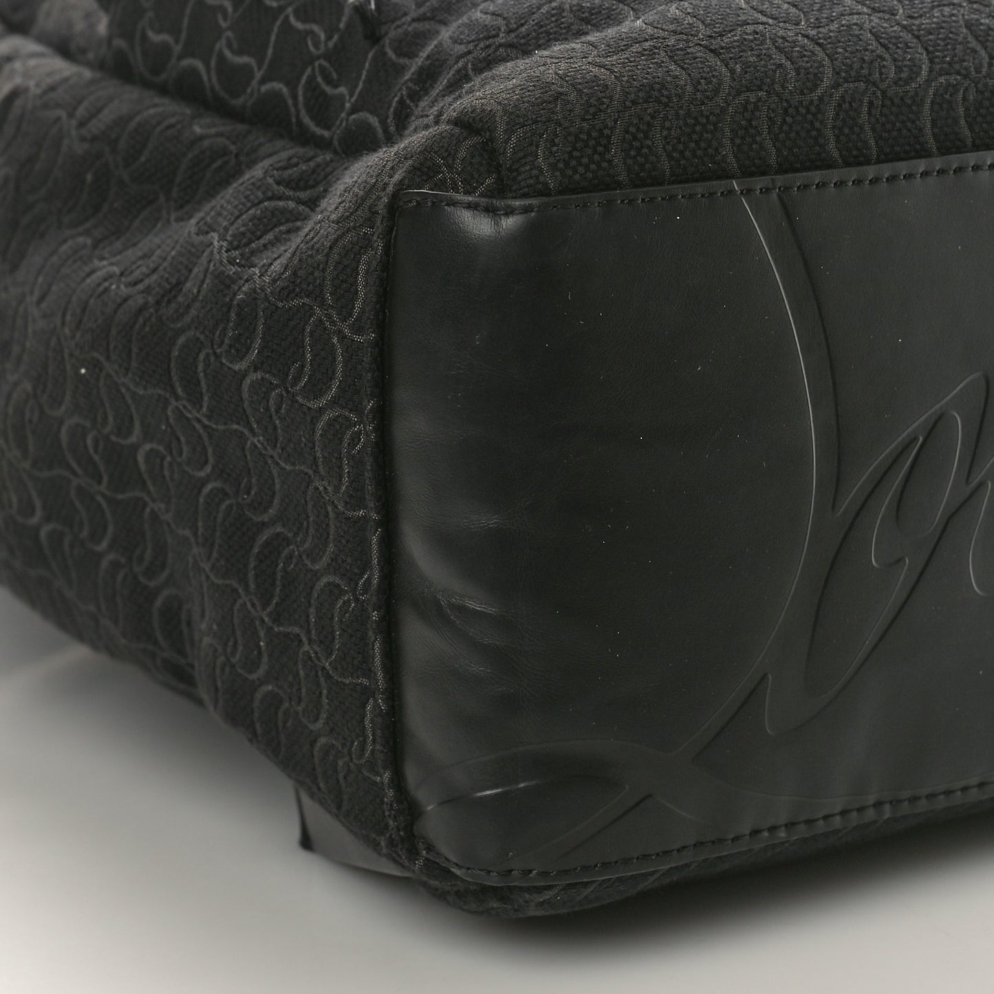 Logo Jacquard Zip N Flap Backpack Black