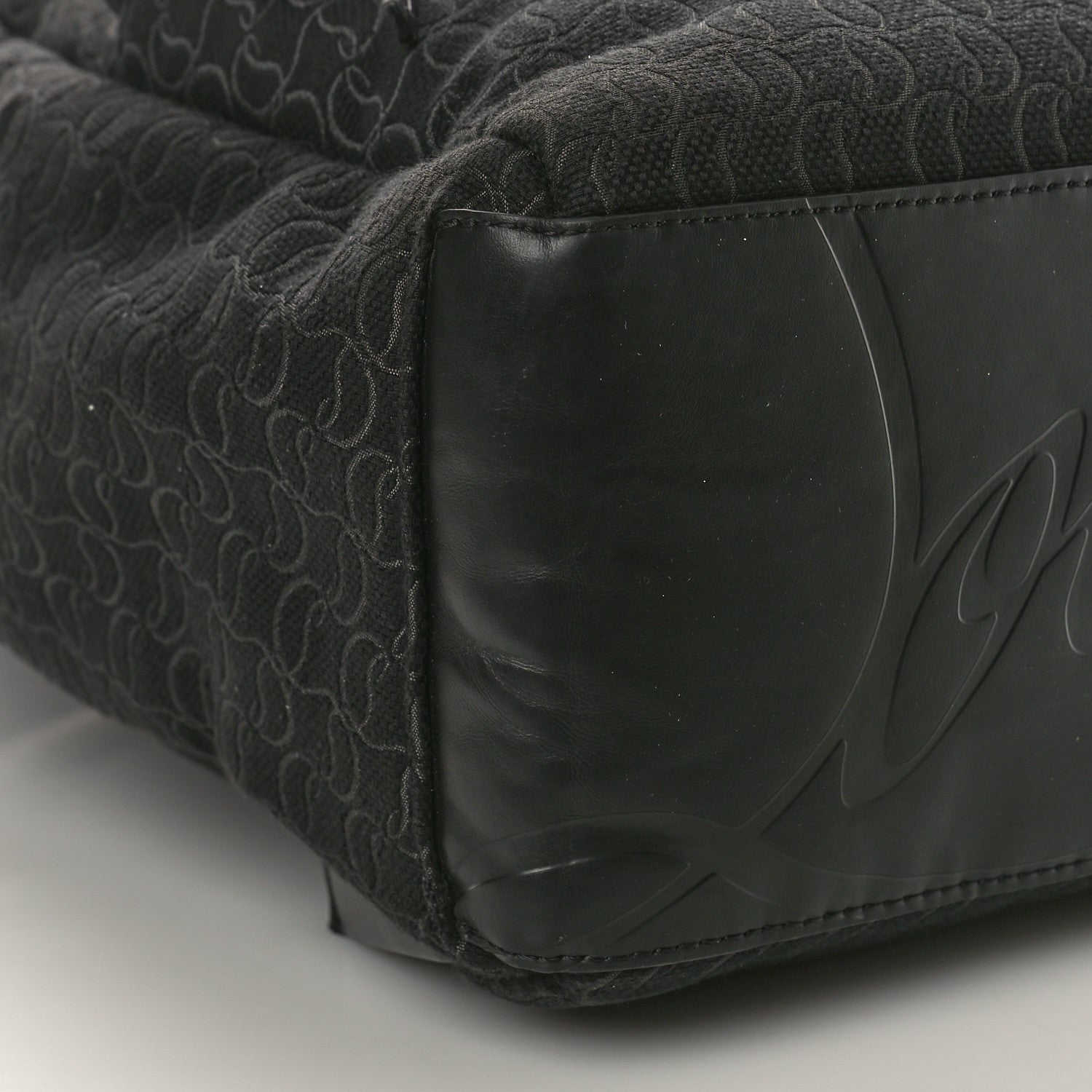 Christian Louboutin Logo Jacquard Zip N Flap Backpack Black 9 of 13