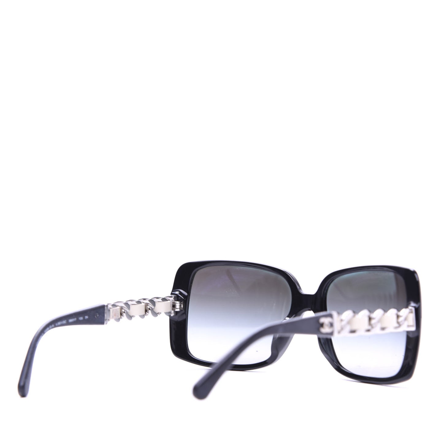 Acetate Chain Sunglasses 5208-Q Black