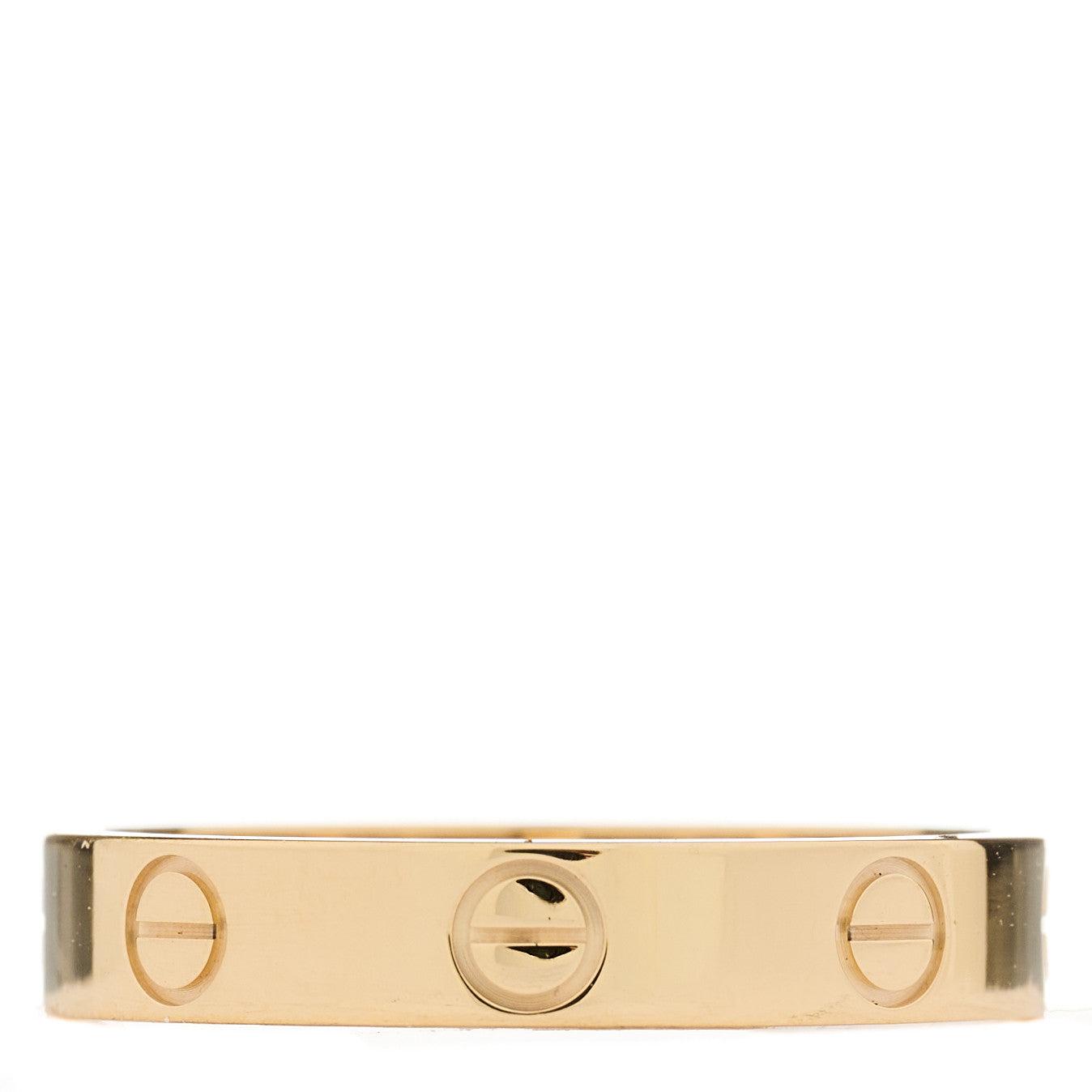 18K Yellow Gold 3.5mm LOVE Wedding Band Ring 55 7.25