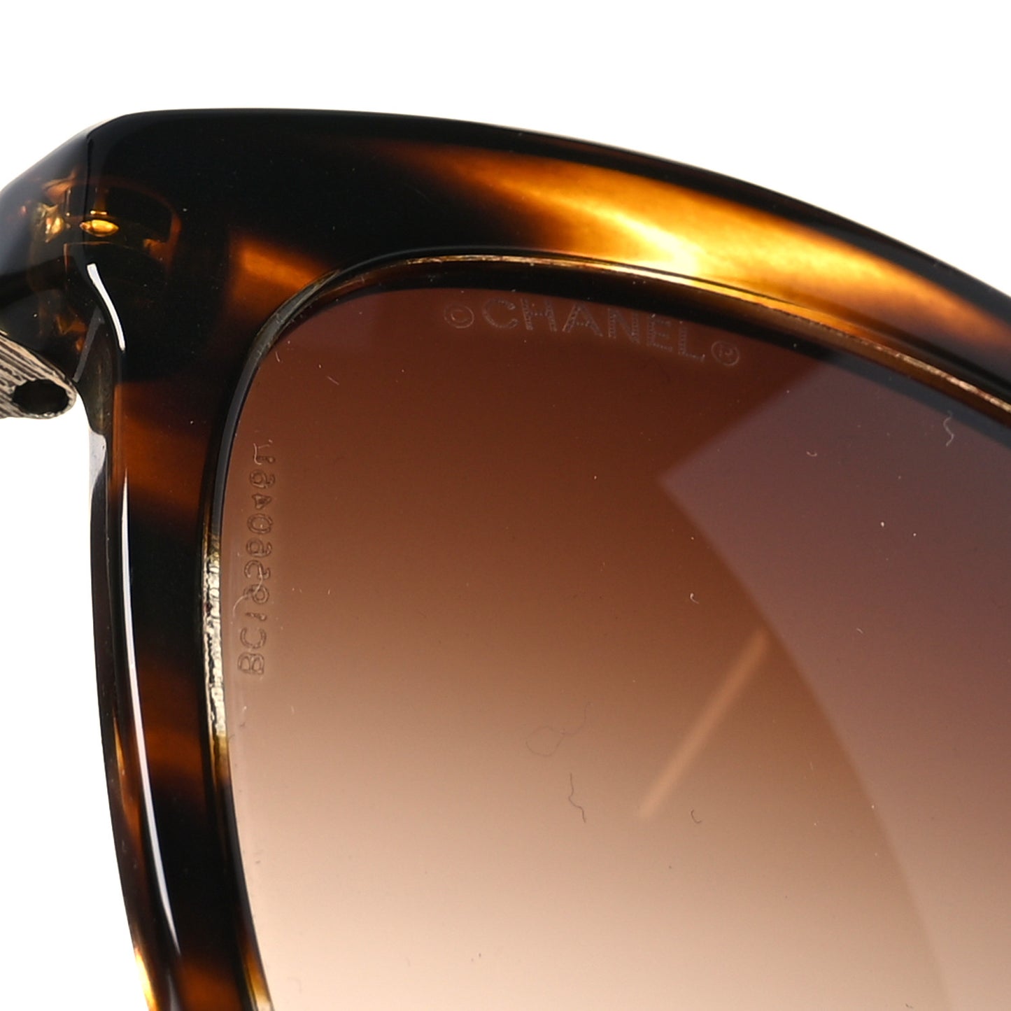 Crystal Baguette Cat Eye Bijou Sunglasses 5307-B Tortoise