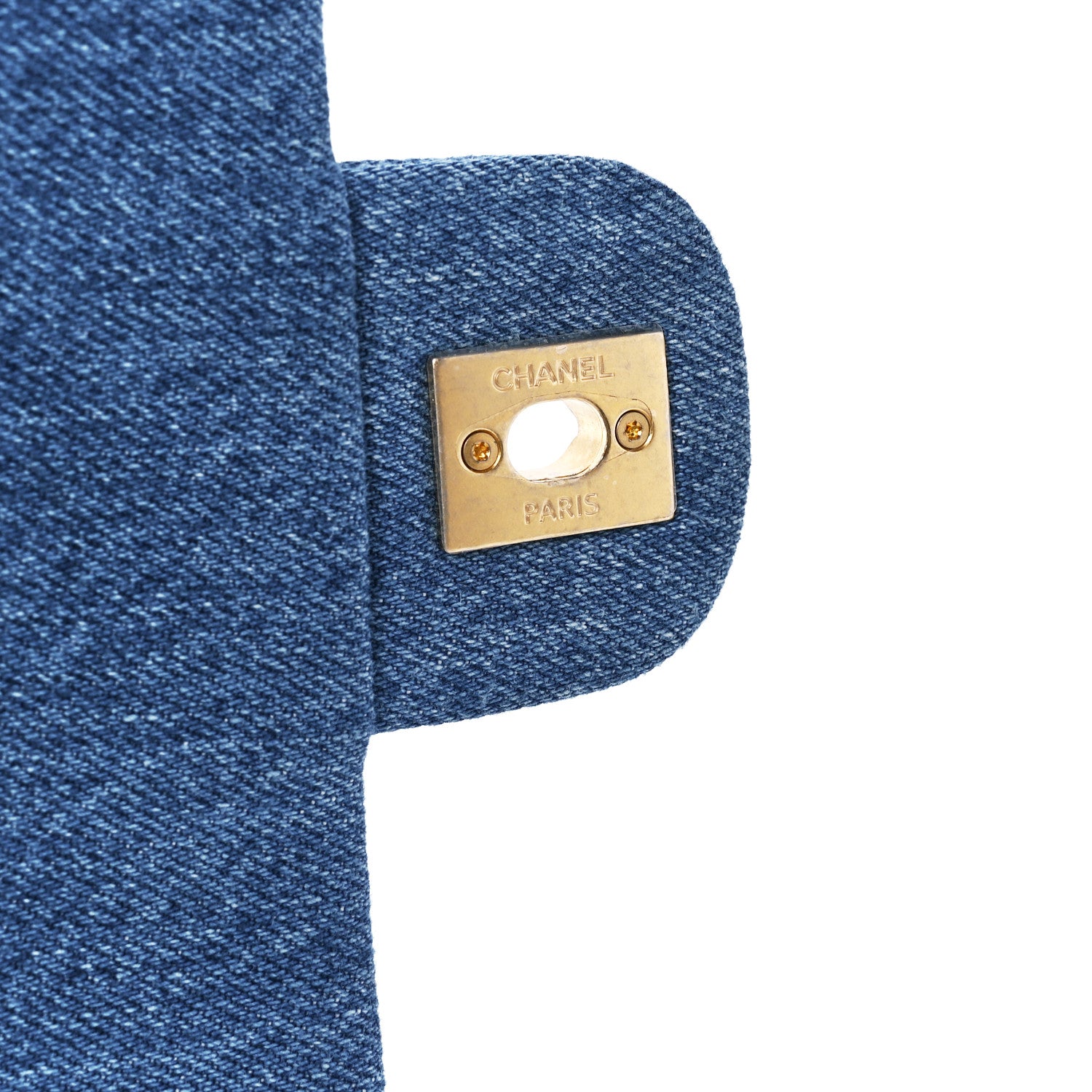 Chanel Denim Quilted Denim Large Mood Flap Blue Multicolor 7 of 12