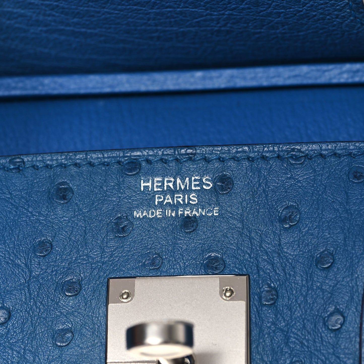 Ostrich Birkin 30 Mykonos
