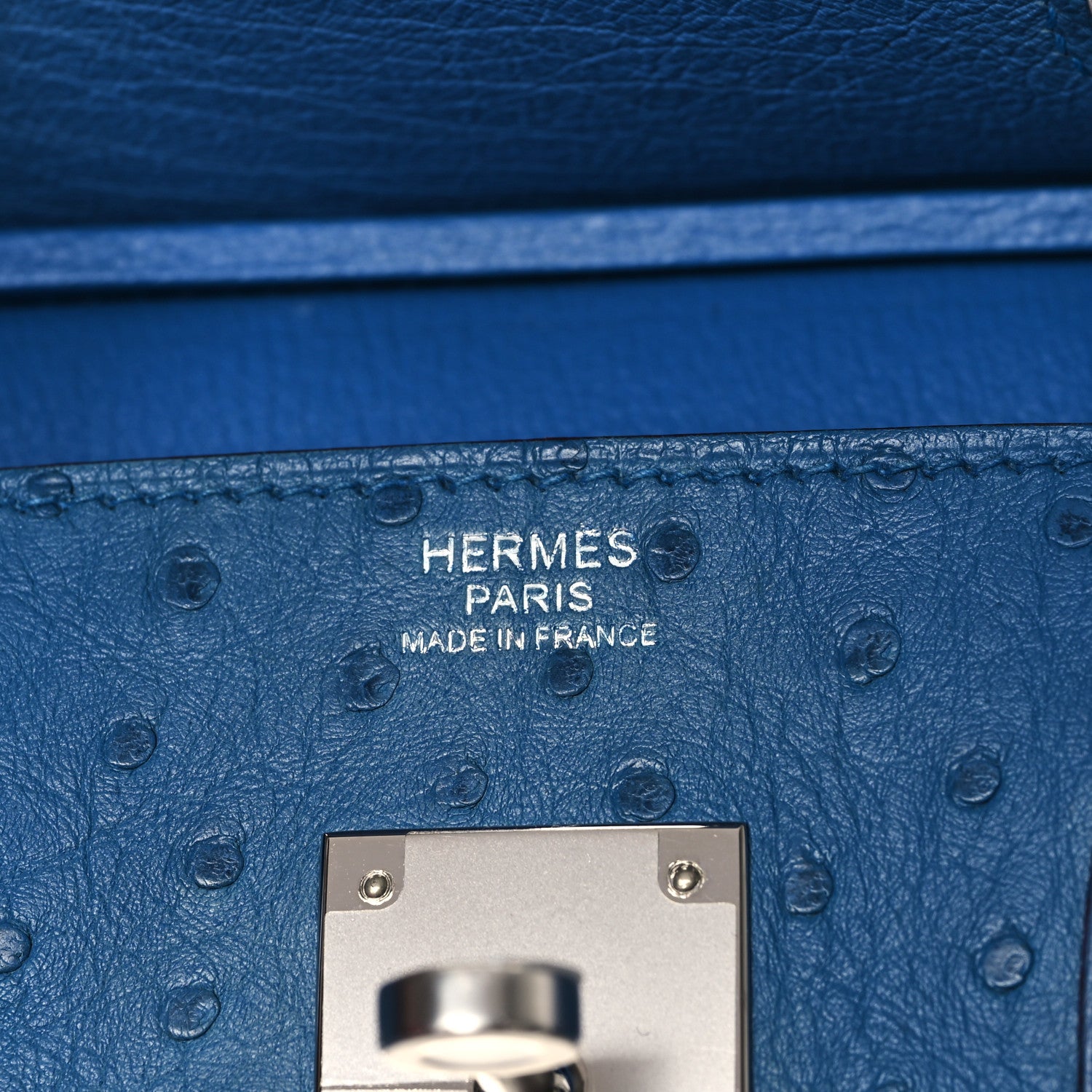 Hermes Ostrich Birkin 30 Mykonos 6 of 13