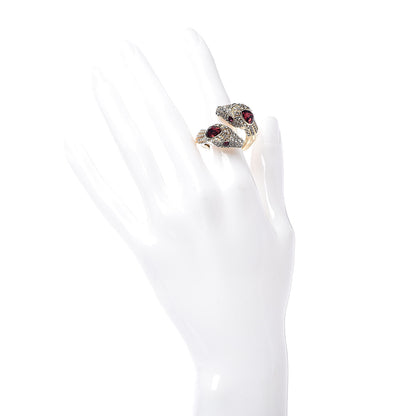 Gucci Crystals Snake Ring M Red 2 of 7