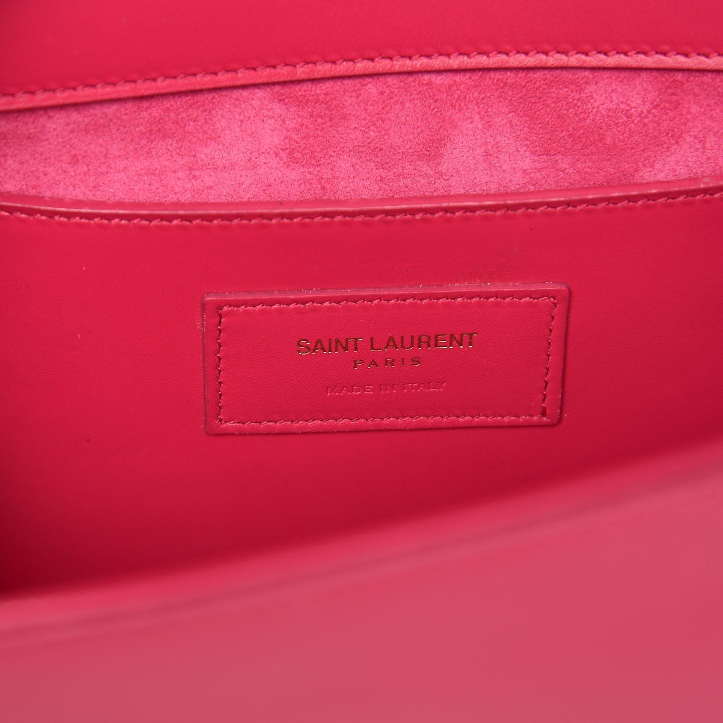 Calfskin Classic Monogram Clutch Bubblegum