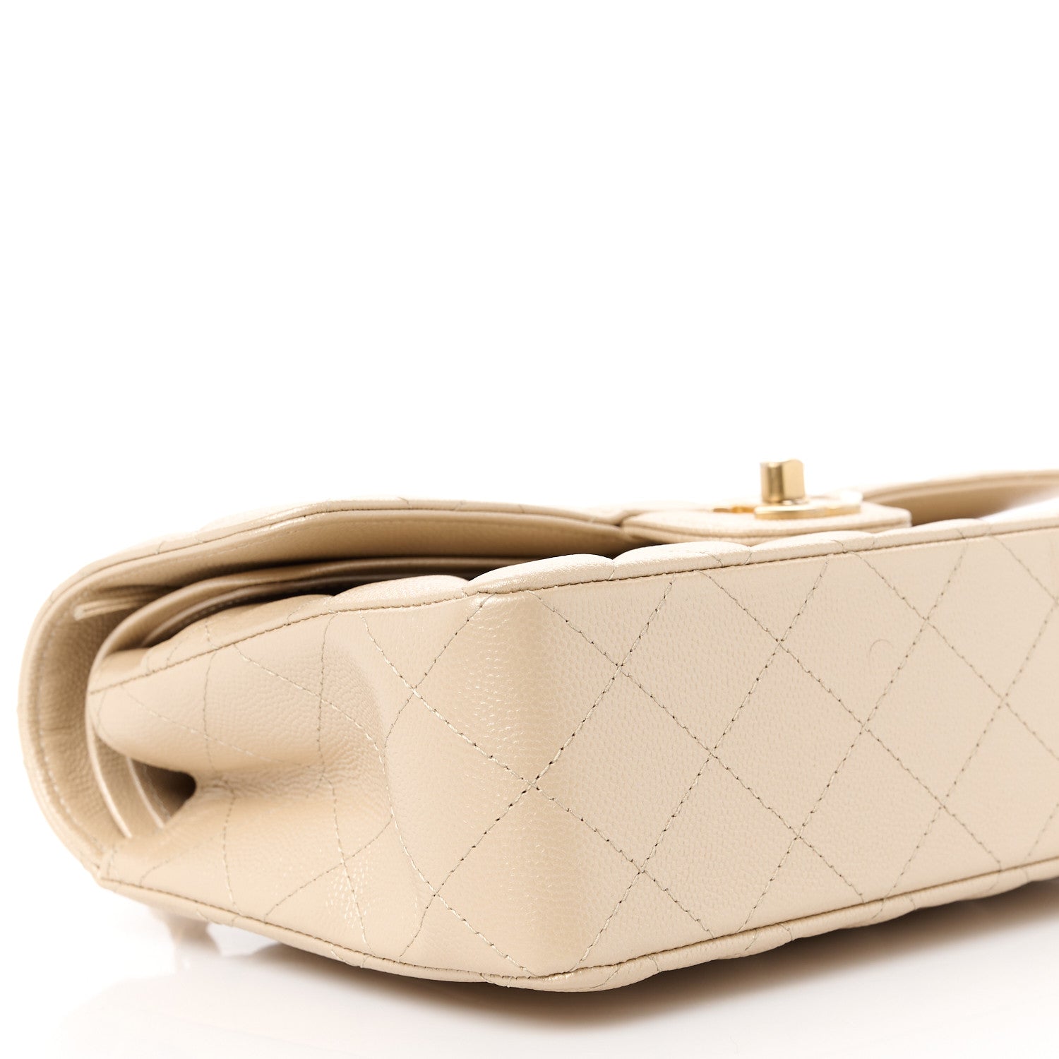 Chanel Metallic Caviar Quilted Small Double Flap Gold 10 of 12