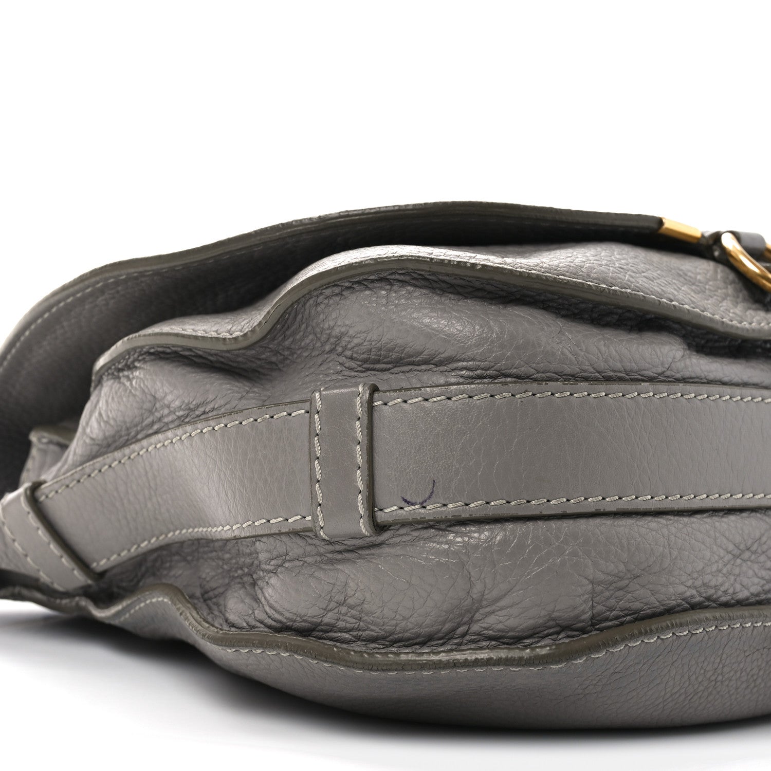 Chloe Calfskin Medium Marcie Round Crossbody Bag Cashmere Grey 8 of 11
