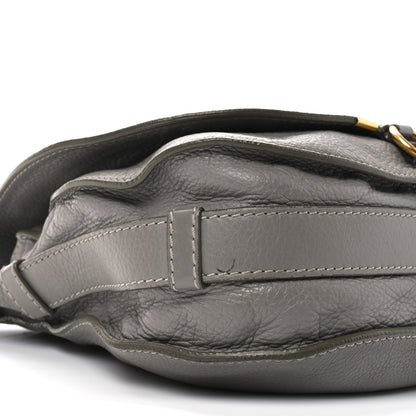Chloe Calfskin Medium Marcie Round Crossbody Bag Cashmere Grey 8 of 11