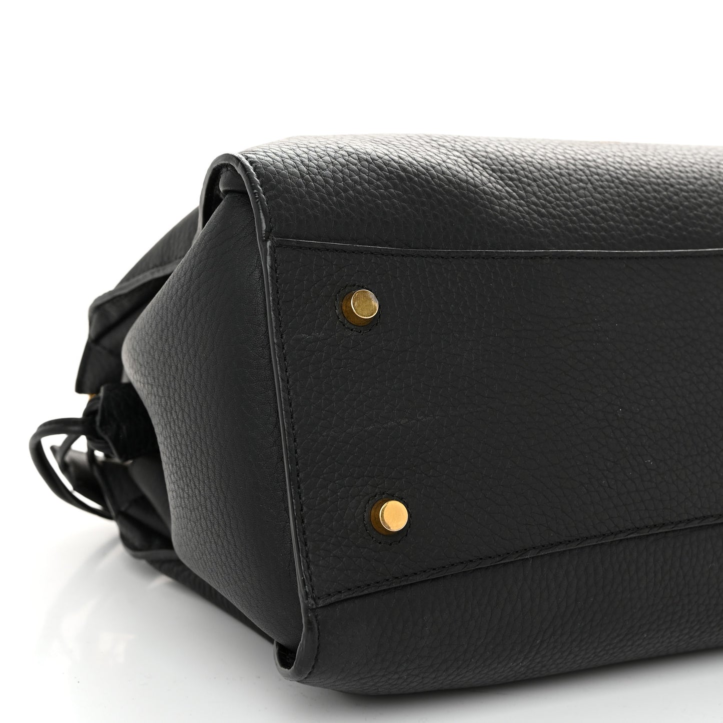 Heavy Grain Iris Tote Black