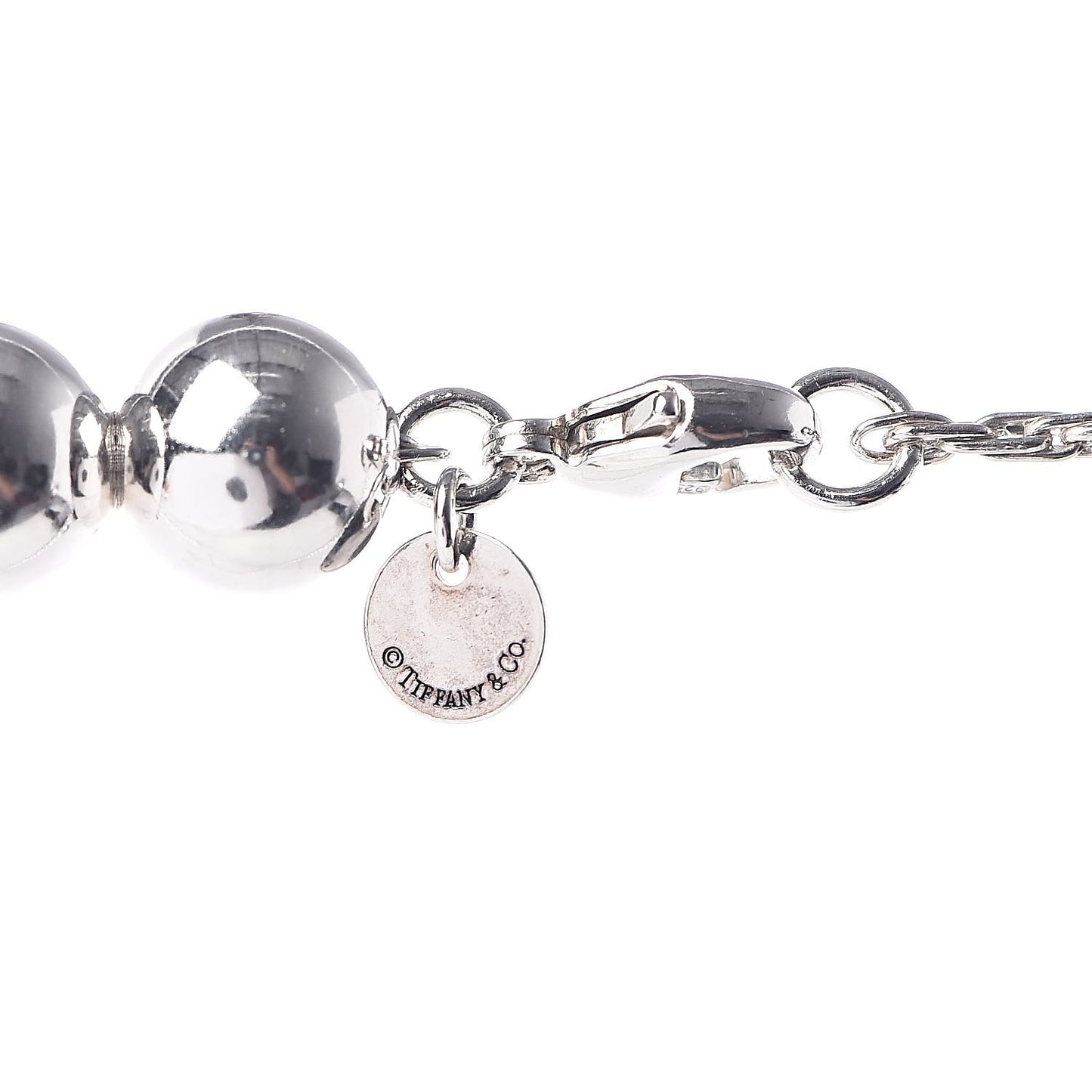 Sterling Silver 10mm HardWear Ball Necklace 36"